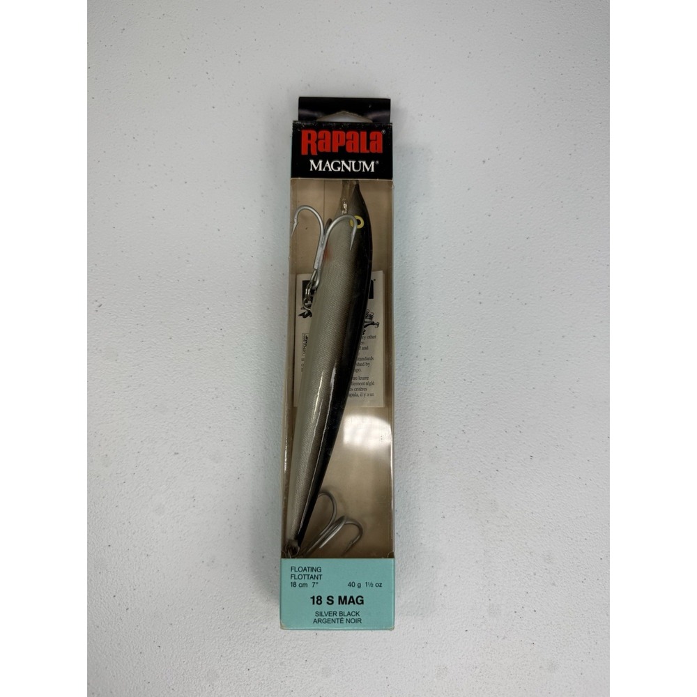 Rapala 18 S-MAG Magnum 7" Silver Mackerel Floating Fishing Sinking Lure NEW